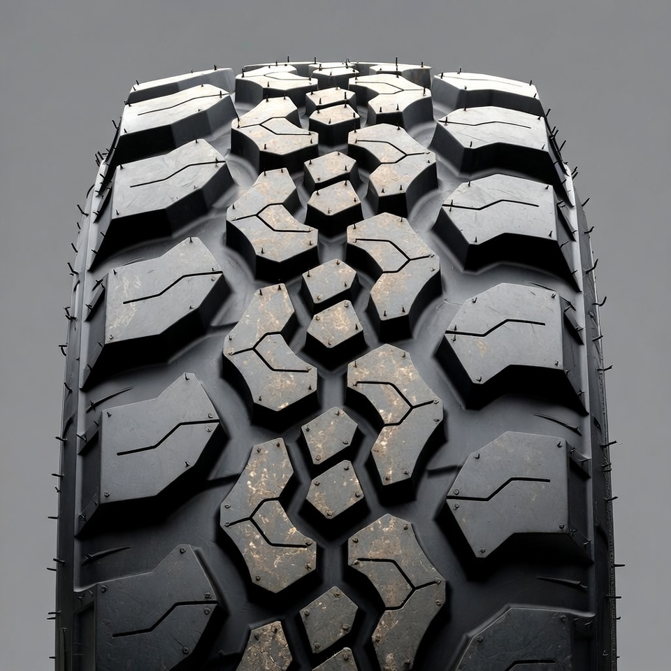 Aggressive Off-Road Tire Tread Aggressive Off-Road Tire Tread