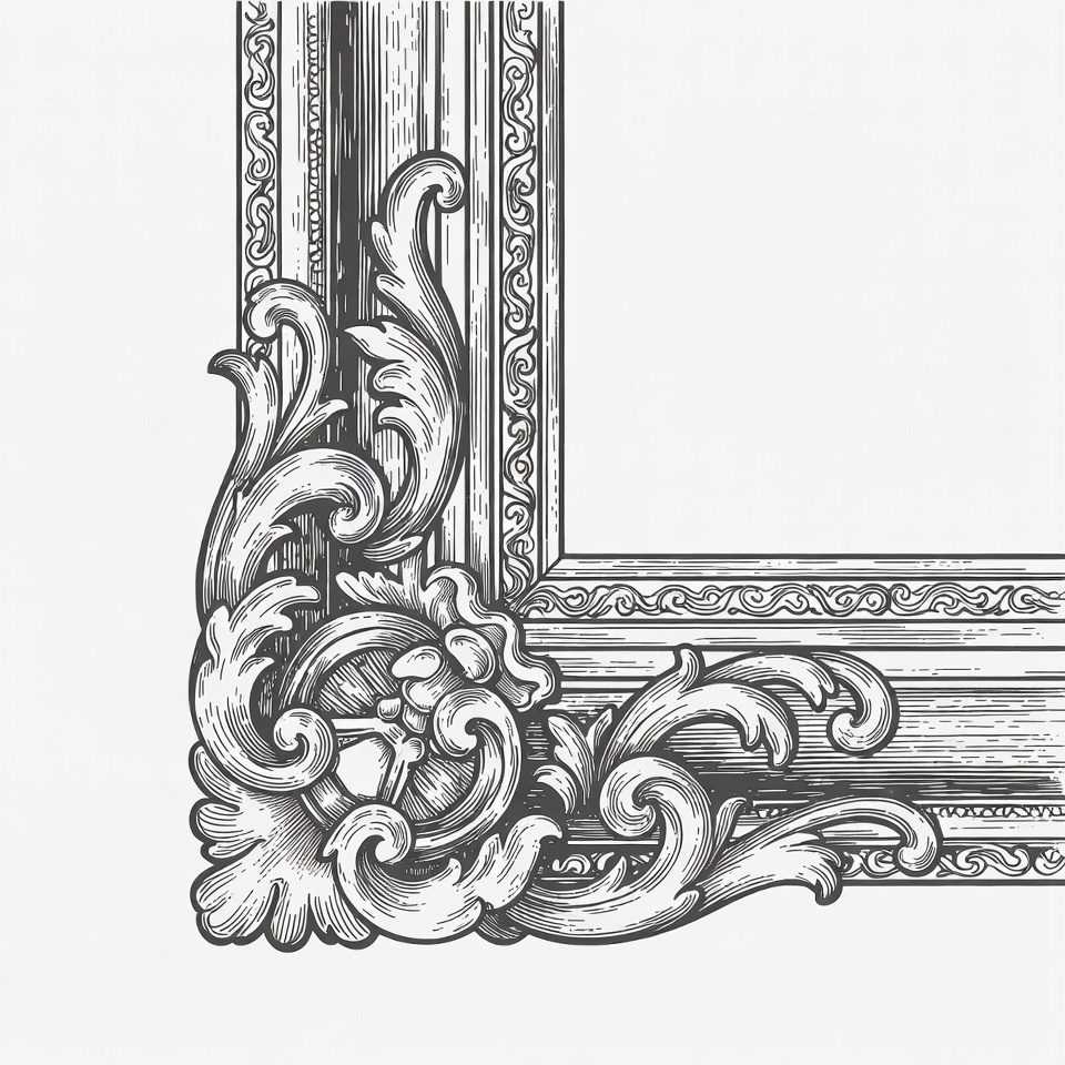 Ornate Vintage Picture Frame Ornate Vintage Picture Frame