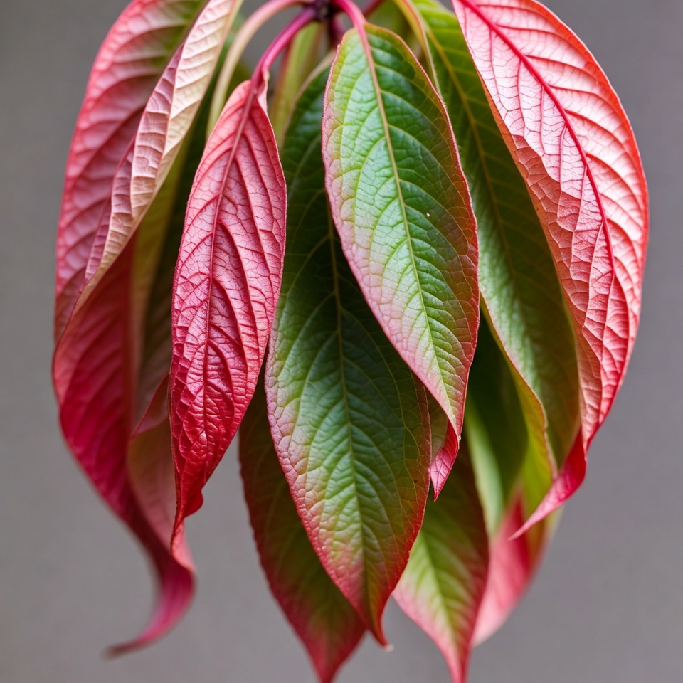 Red and Green Autumn Leaves Cluster Red and Green Autumn Leaves Cluster