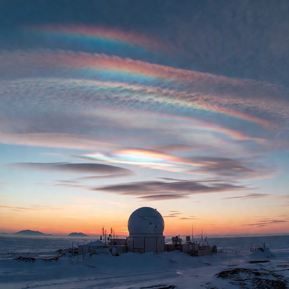 Radar Station with Circumhorizontal Arc Radar Station with Circumhorizontal Arc