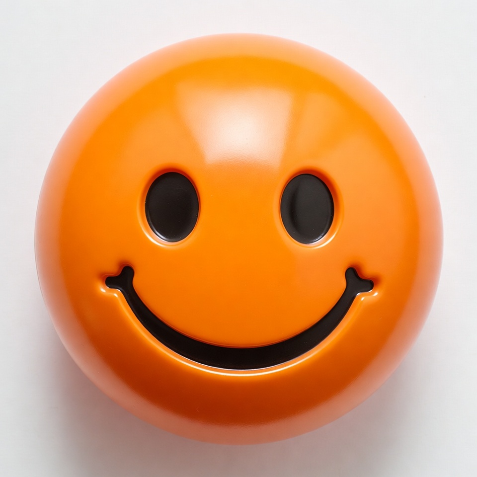 Orange Smiley Face Emoticon Orange Smiley Face Emoticon