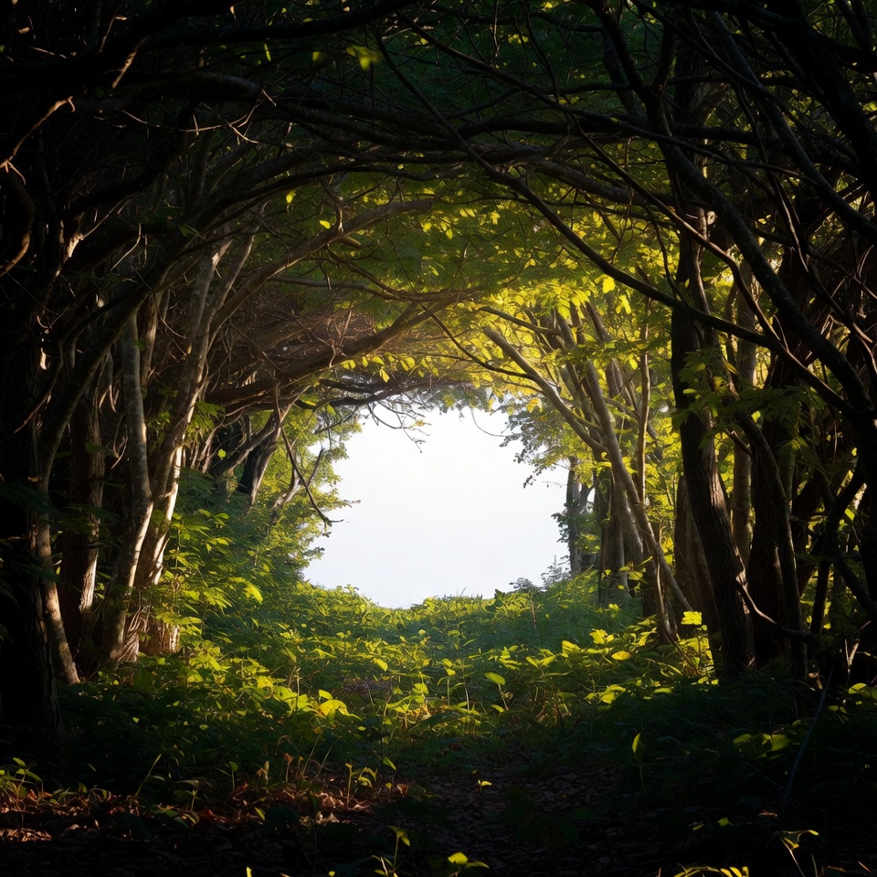 Forest Tree Arch Pathway Forest Tree Arch Pathway