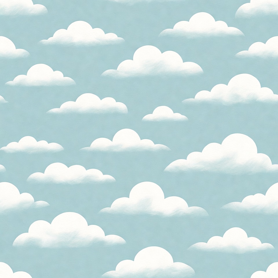Blue Sky Clouds Seamless Pattern Blue Sky Clouds Seamless Pattern