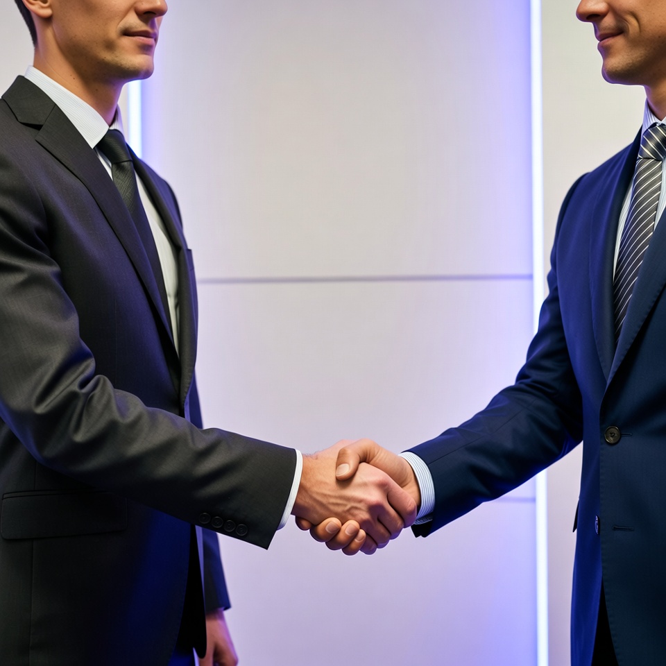 Two businessmen shaking hands Two businessmen shaking hands