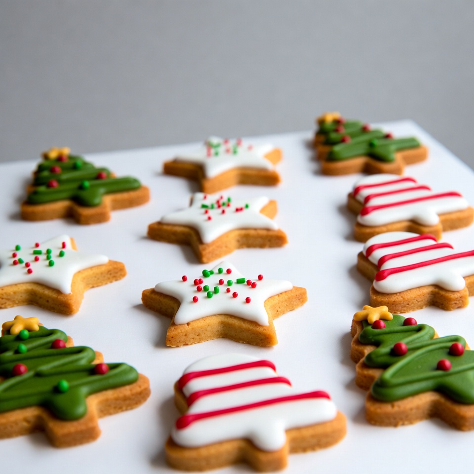 Christmas Tree Star Cookies Christmas Tree Star Cookies