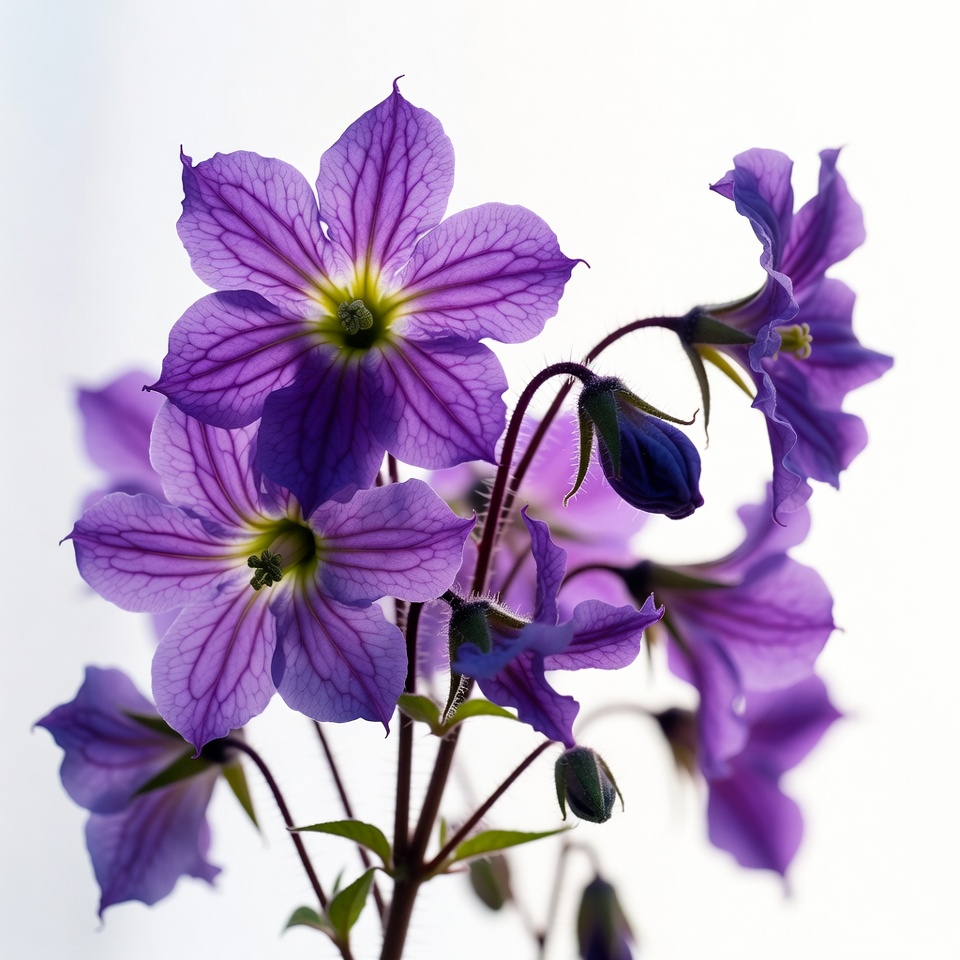 Purple flowering plant cluster Purple flowering plant cluster