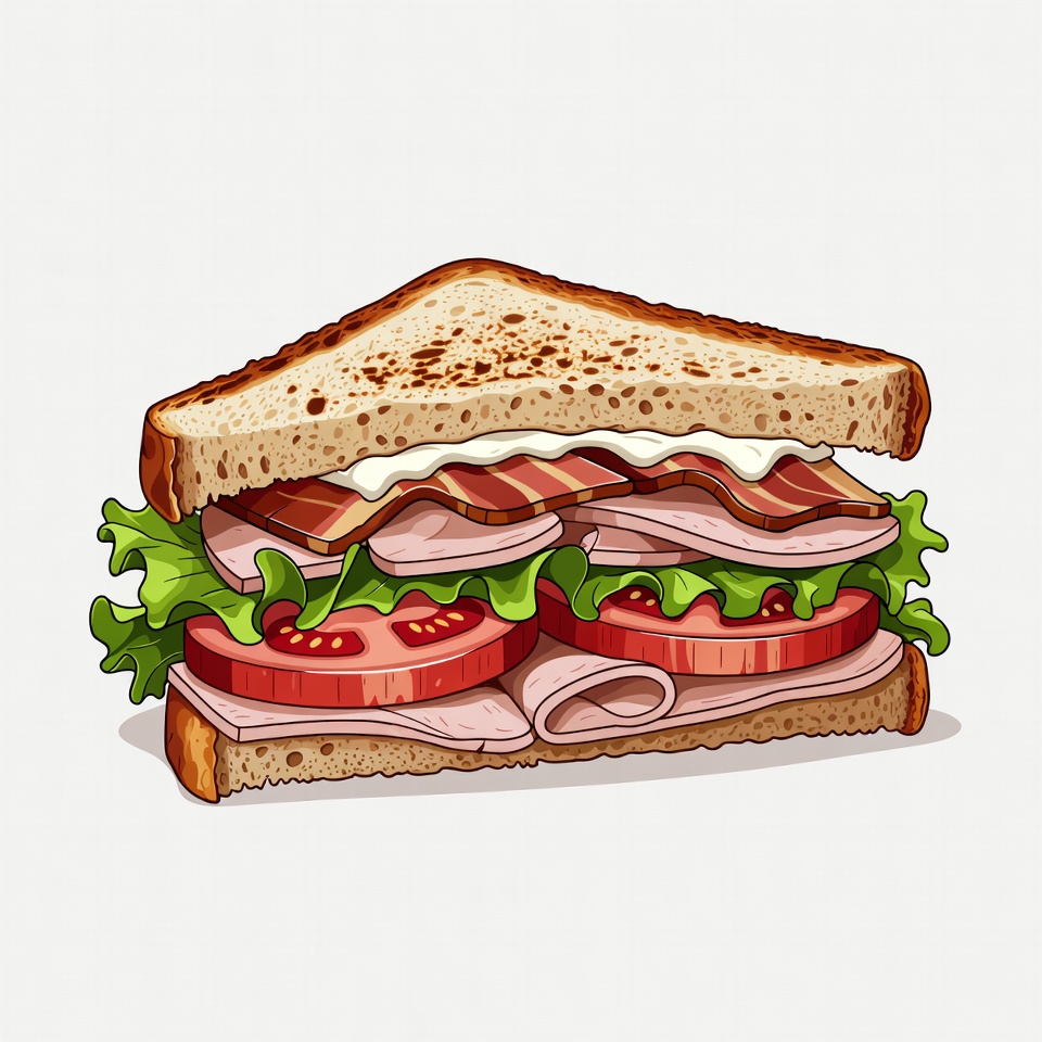 BLT Sandwich Illustration BLT Sandwich Illustration