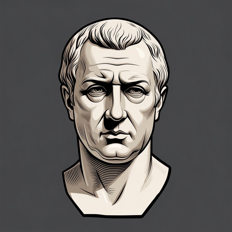 Julius Caesar Portrait Illustration Julius Caesar Portrait Illustration