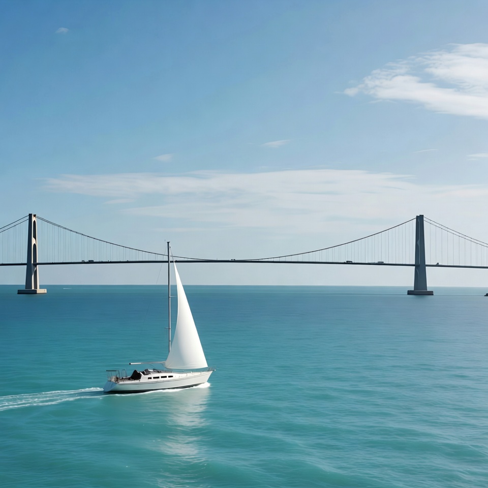 White sailboat under suspension bridge White sailboat under suspension bridge