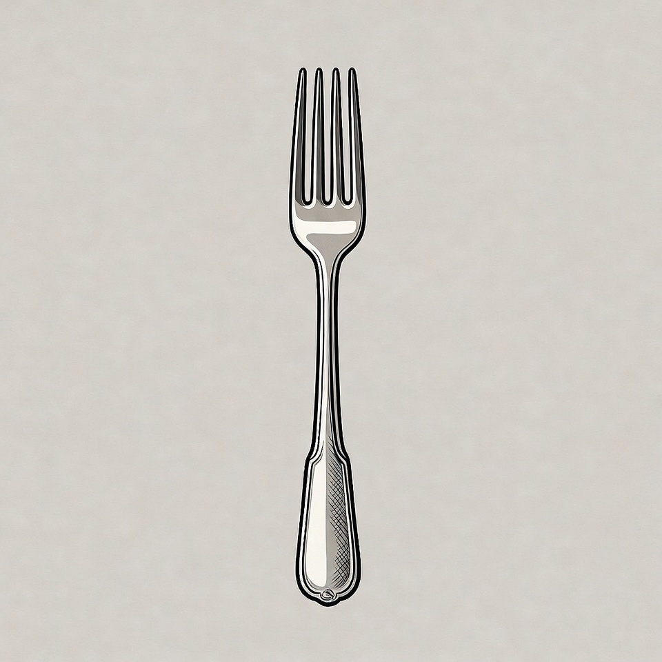 Silver Fork Illustration Silver Fork Illustration