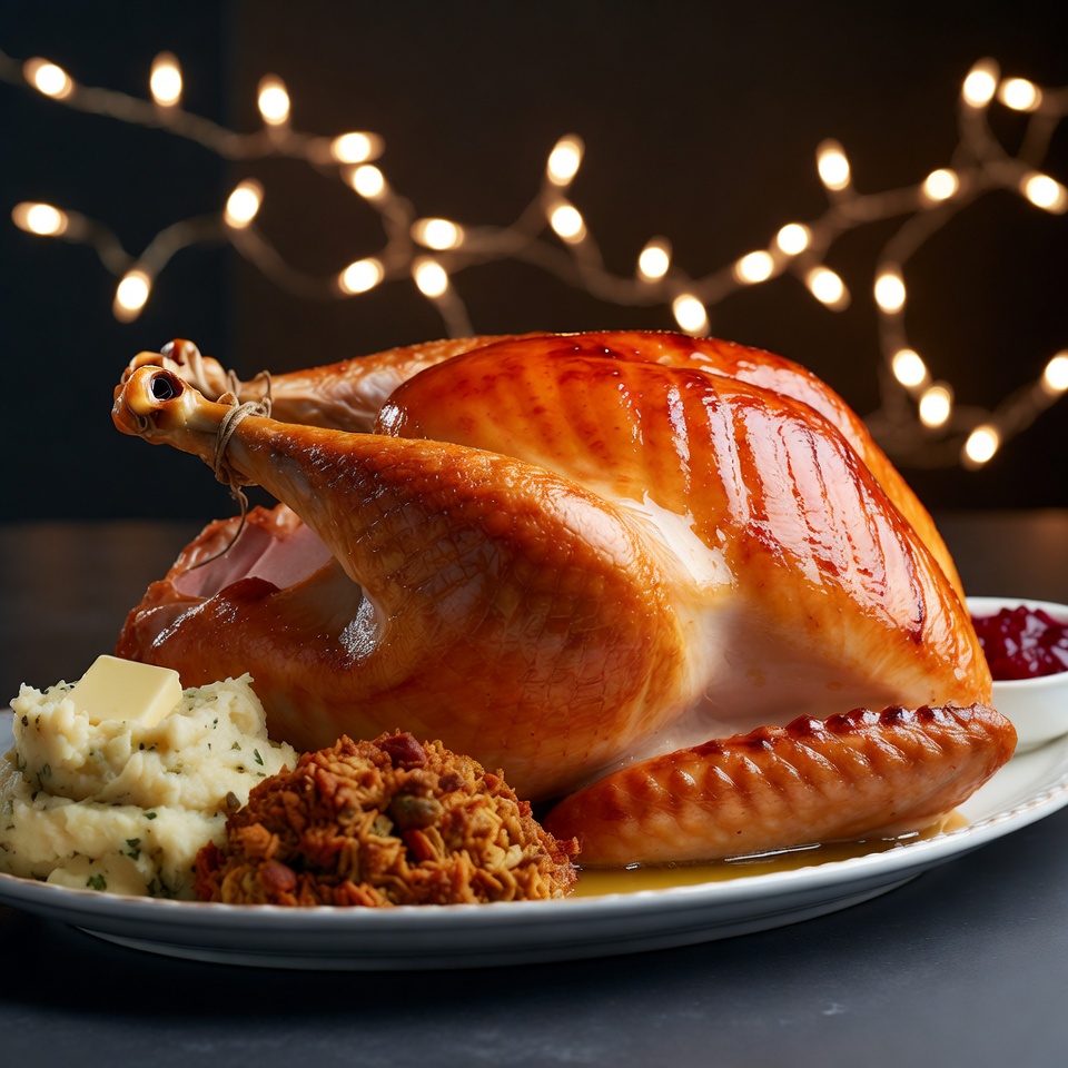 Roast Turkey Dinner with Mashed Potatoes Roast Turkey Dinner with Mashed Potatoes