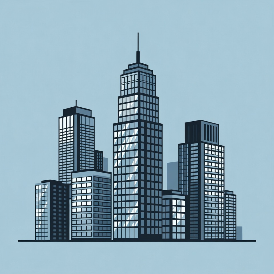 Skyscrapers City Skyline Illustration Skyscrapers City Skyline Illustration