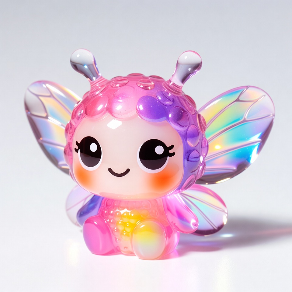 Cute Pink Kawaii Butterfly Figure Cute Pink Kawaii Butterfly Figure