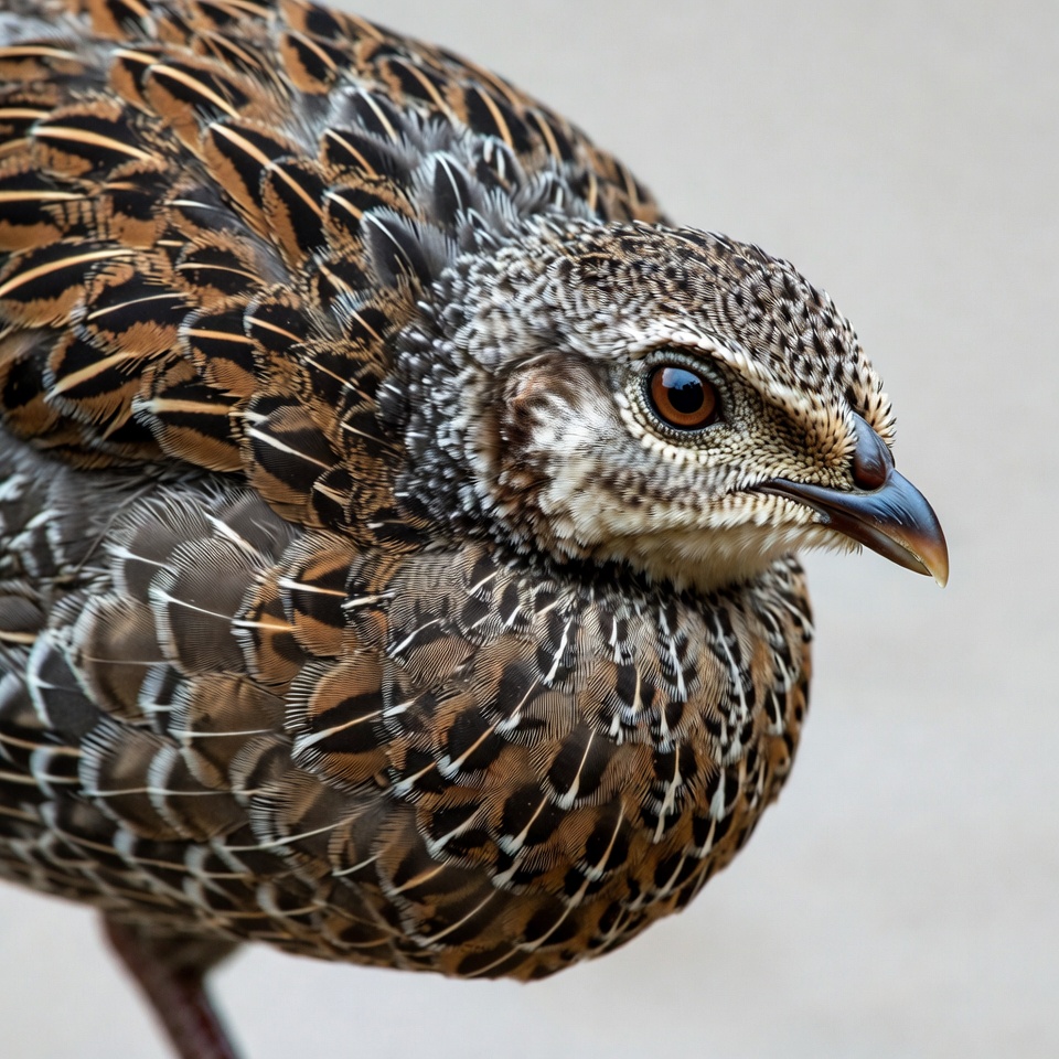 Closeup of Scaled Quail Closeup of Scaled Quail