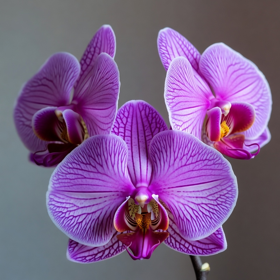 Purple Orchid Flowers Blooming Purple Orchid Flowers Blooming