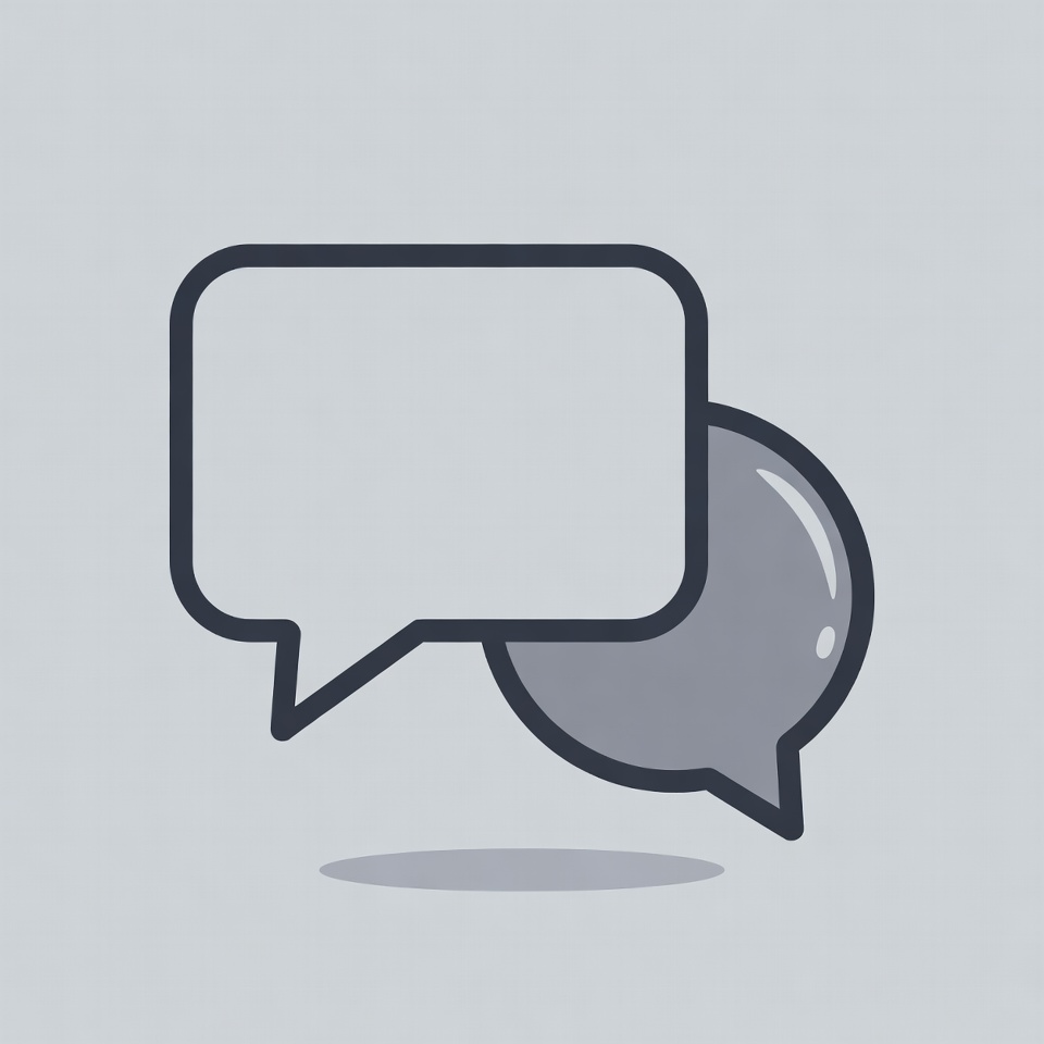 Two Speech Bubbles Icon Two Speech Bubbles Icon