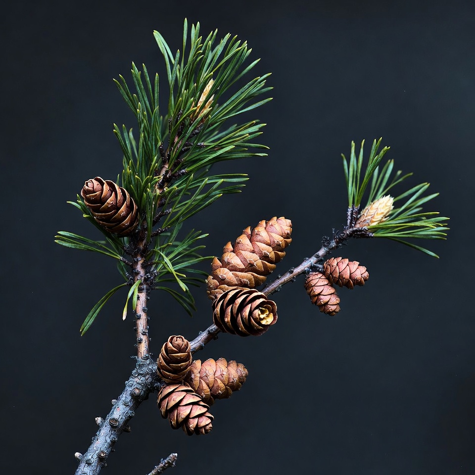 Pine Branch with Cones Pine Branch with Cones