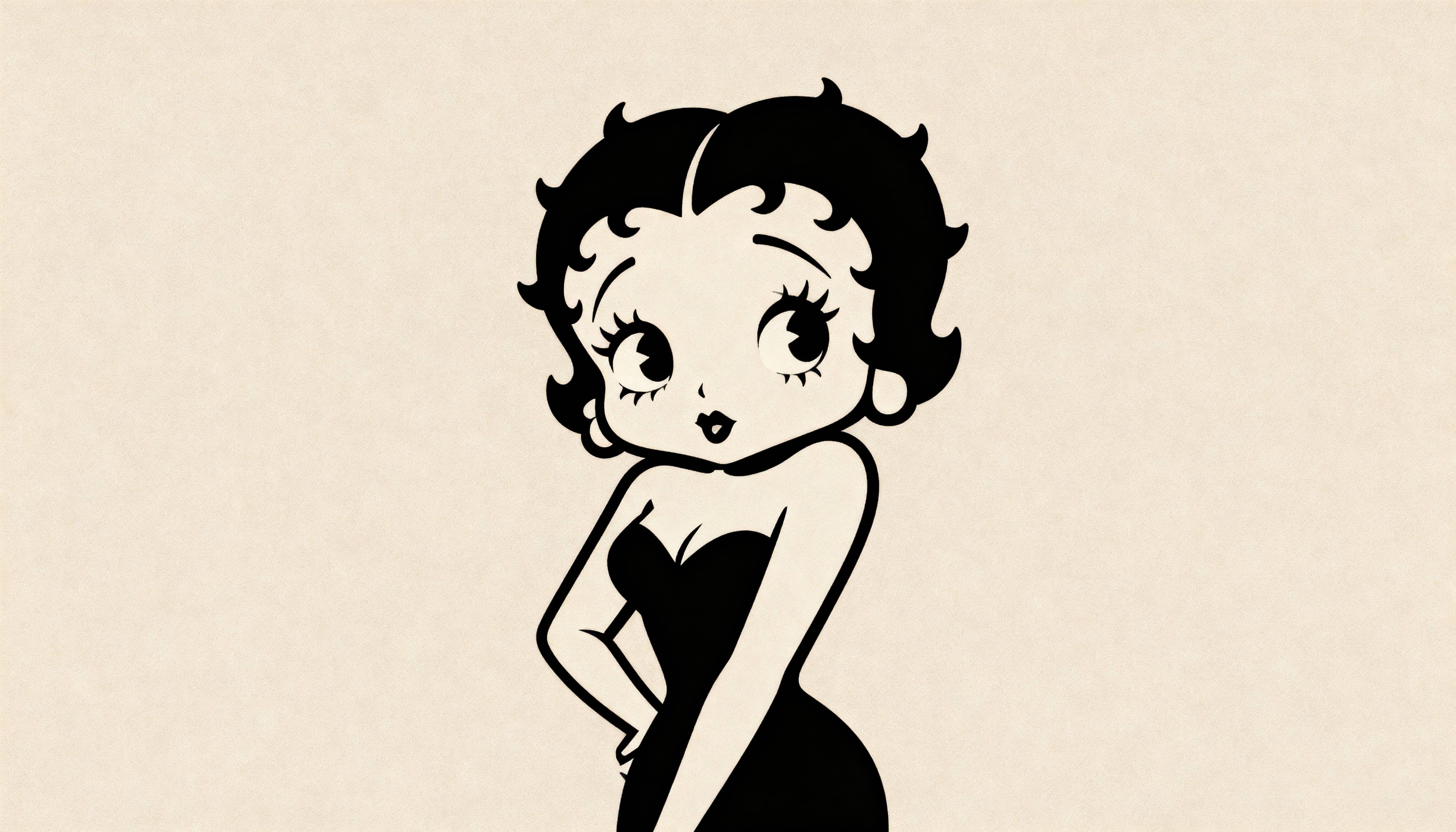 Betty Boop cartoon silhouette Betty Boop cartoon silhouette