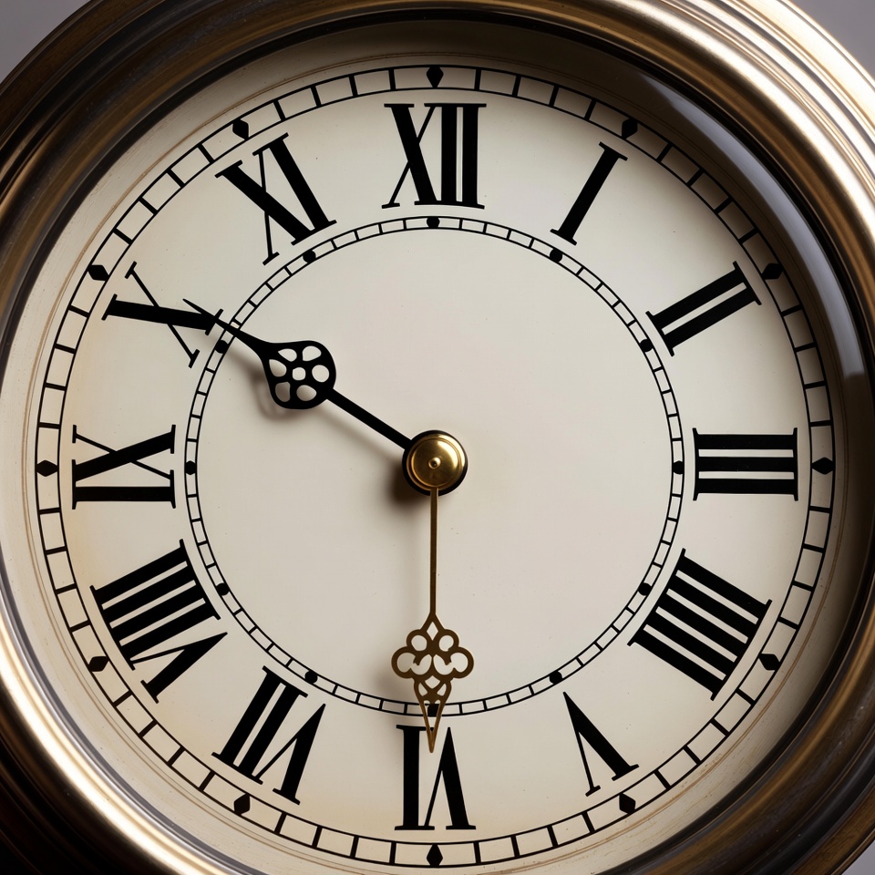 Vintage Gold Clock Face Vintage Gold Clock Face