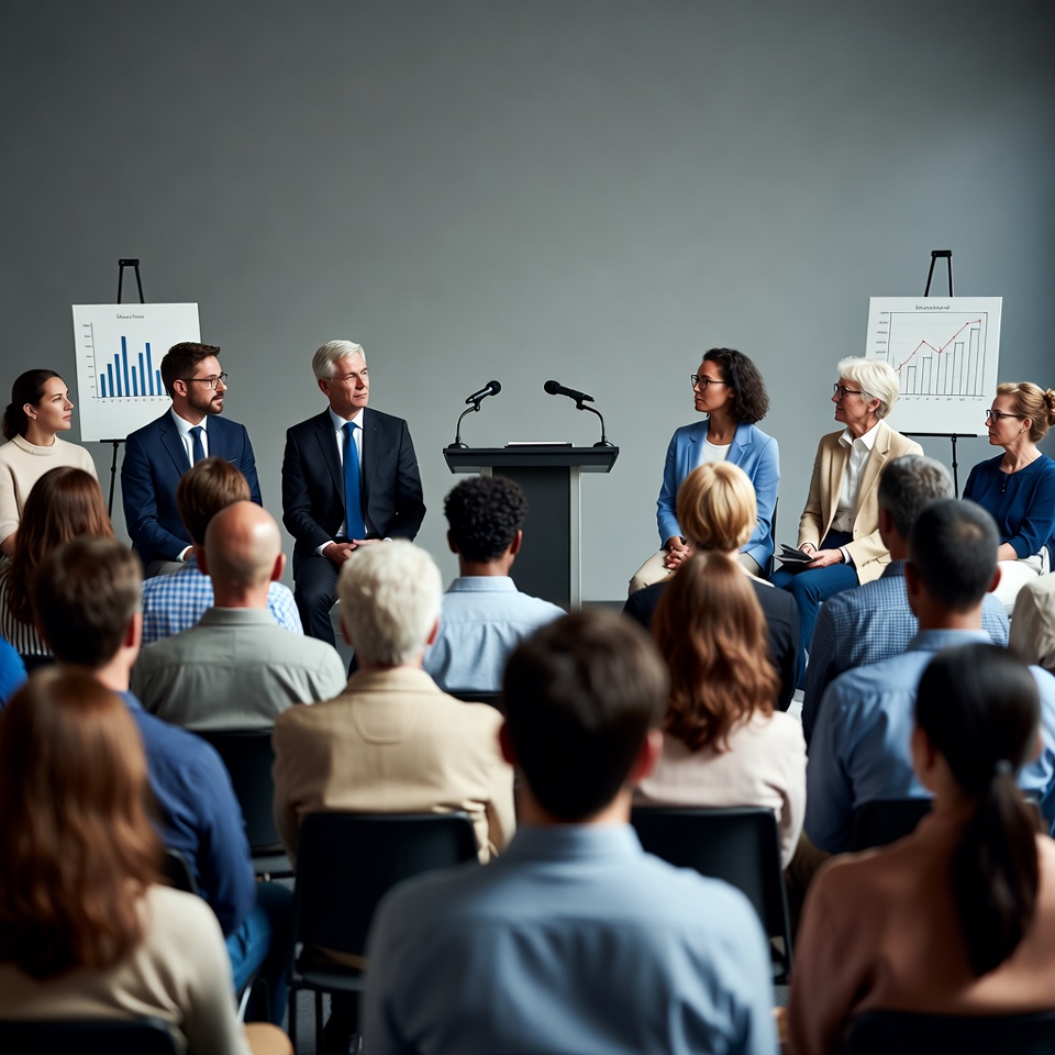Diverse group in business meeting Diverse group in business meeting