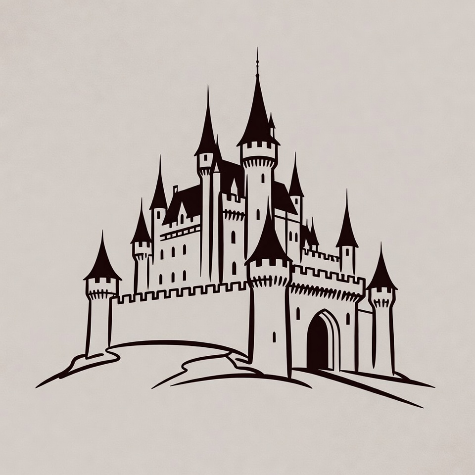 Fantasy Castle Illustration Fantasy Castle Illustration