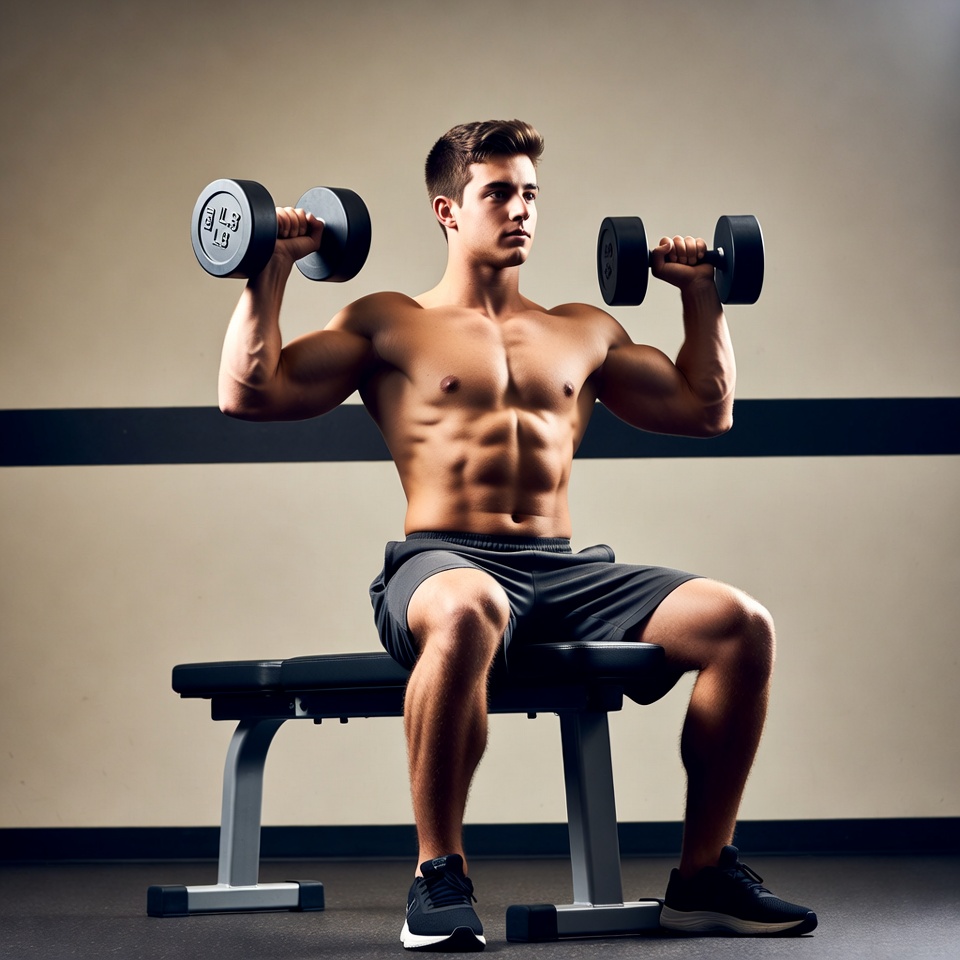 Muscular man doing bicep curls Muscular man doing bicep curls