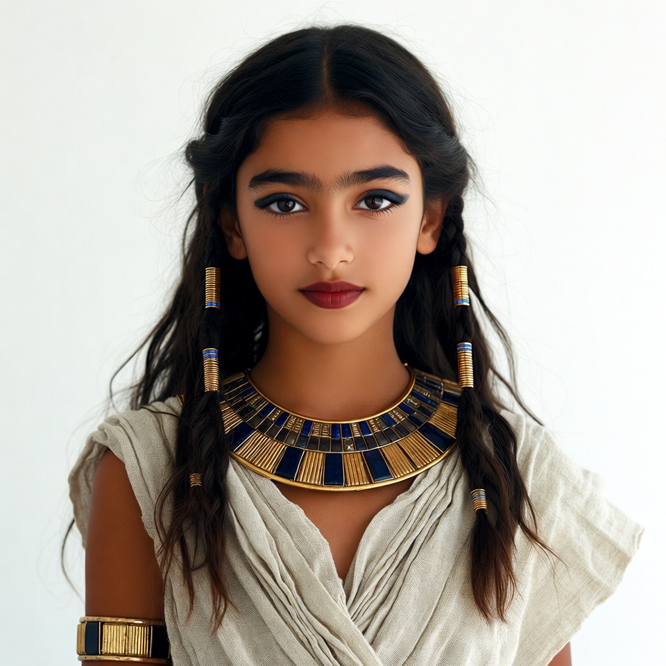 Girl in Egyptian Cleopatra costume Girl in Egyptian Cleopatra costume