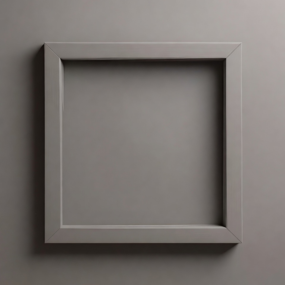 Gray Empty Picture Frame Gray Empty Picture Frame