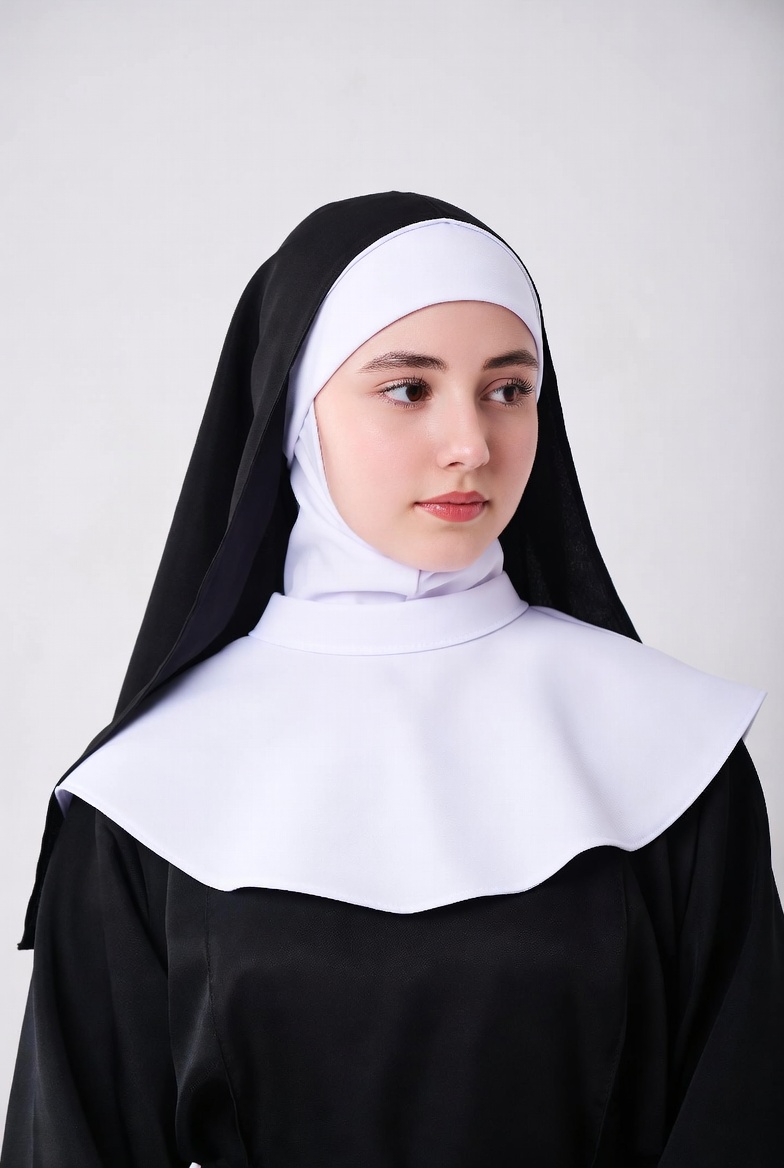 Young woman in nun habit Young woman in nun habit
