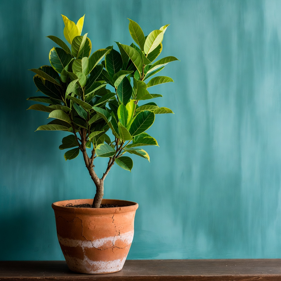 Ficus Plant in Terracotta Pot Ficus Plant in Terracotta Pot