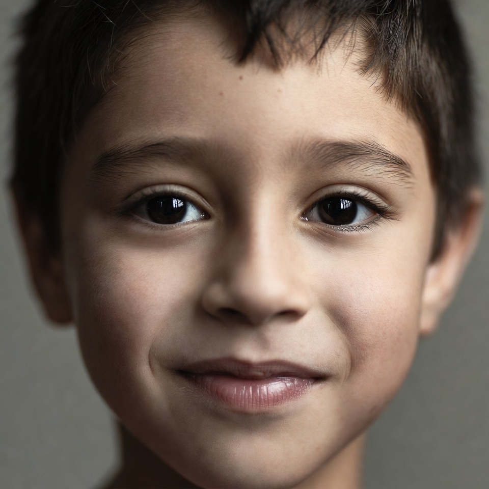 Smiling young boy close-up Smiling young boy close-up