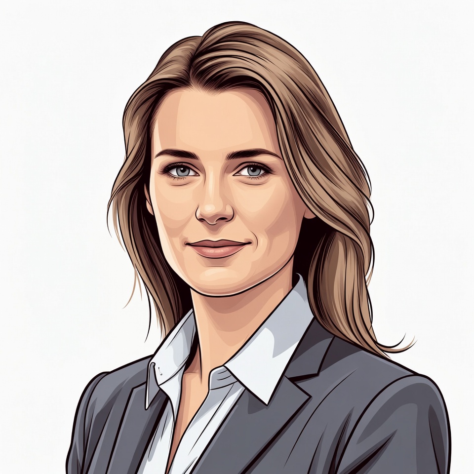 Professional woman in suit illustration Professional woman in suit illustration
