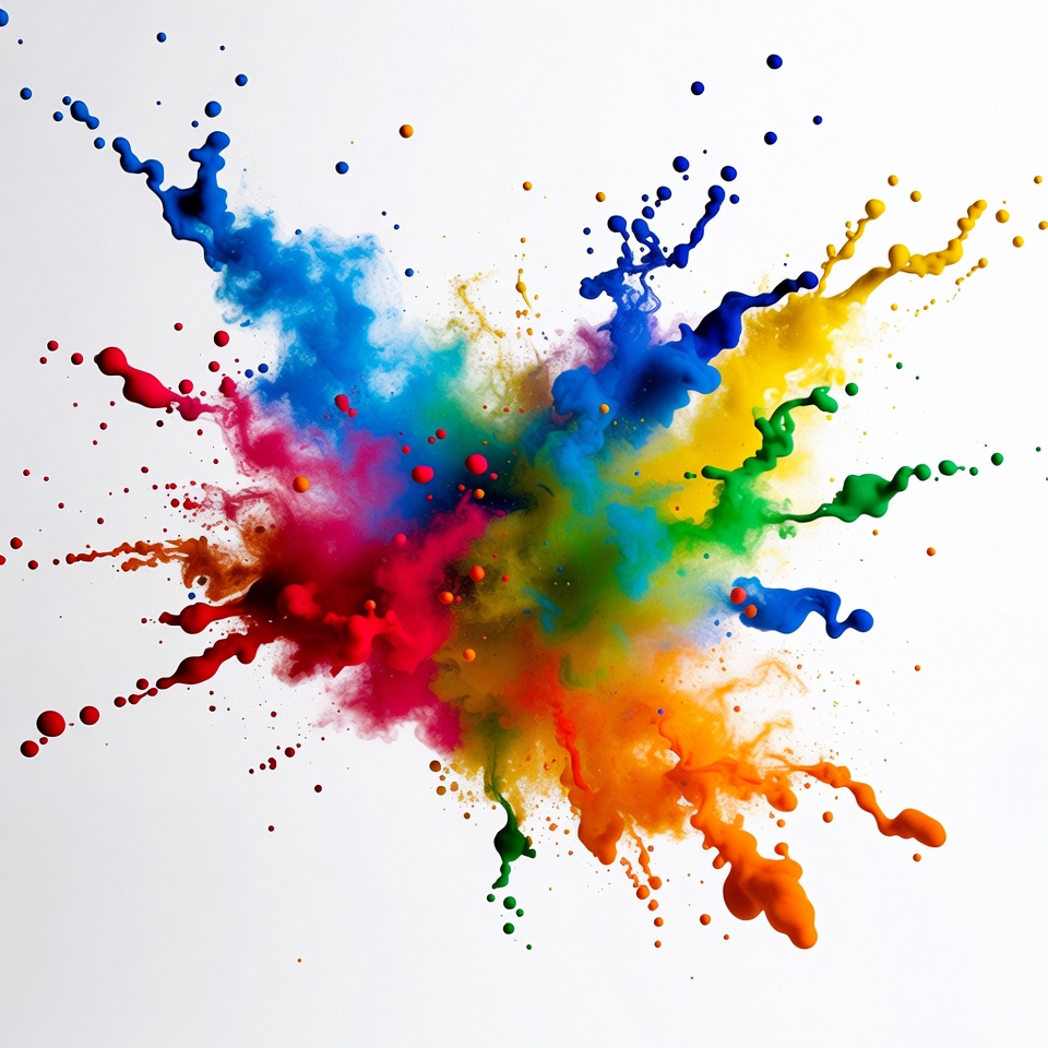 Colorful Paint Splash Explosion Colorful Paint Splash Explosion