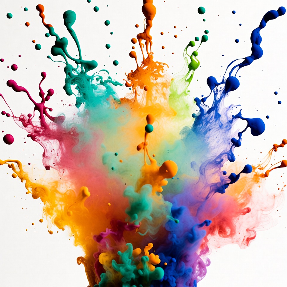 Colorful Paint Splash Explosion Colorful Paint Splash Explosion