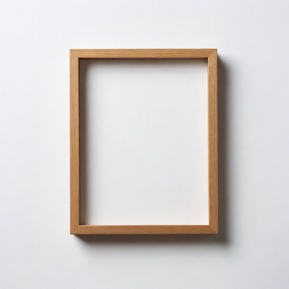 Empty Wooden Picture Frame Empty Wooden Picture Frame