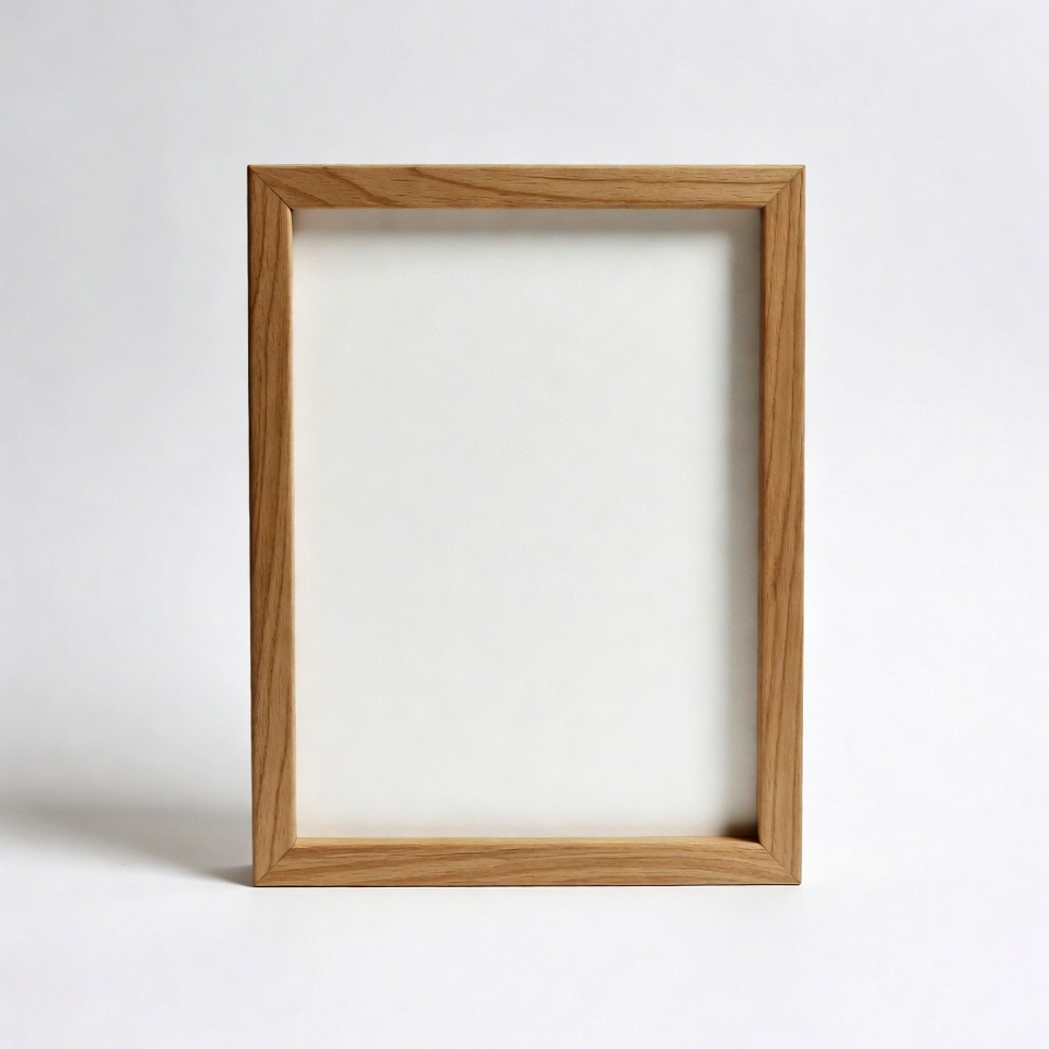 Wooden Picture Frame with White Mat Wooden Picture Frame with White Mat
