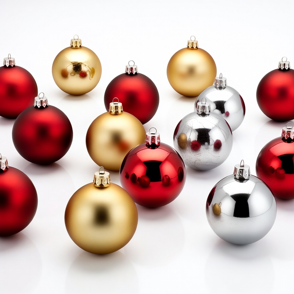 Red Gold Silver Christmas Ornaments Red Gold Silver Christmas Ornaments