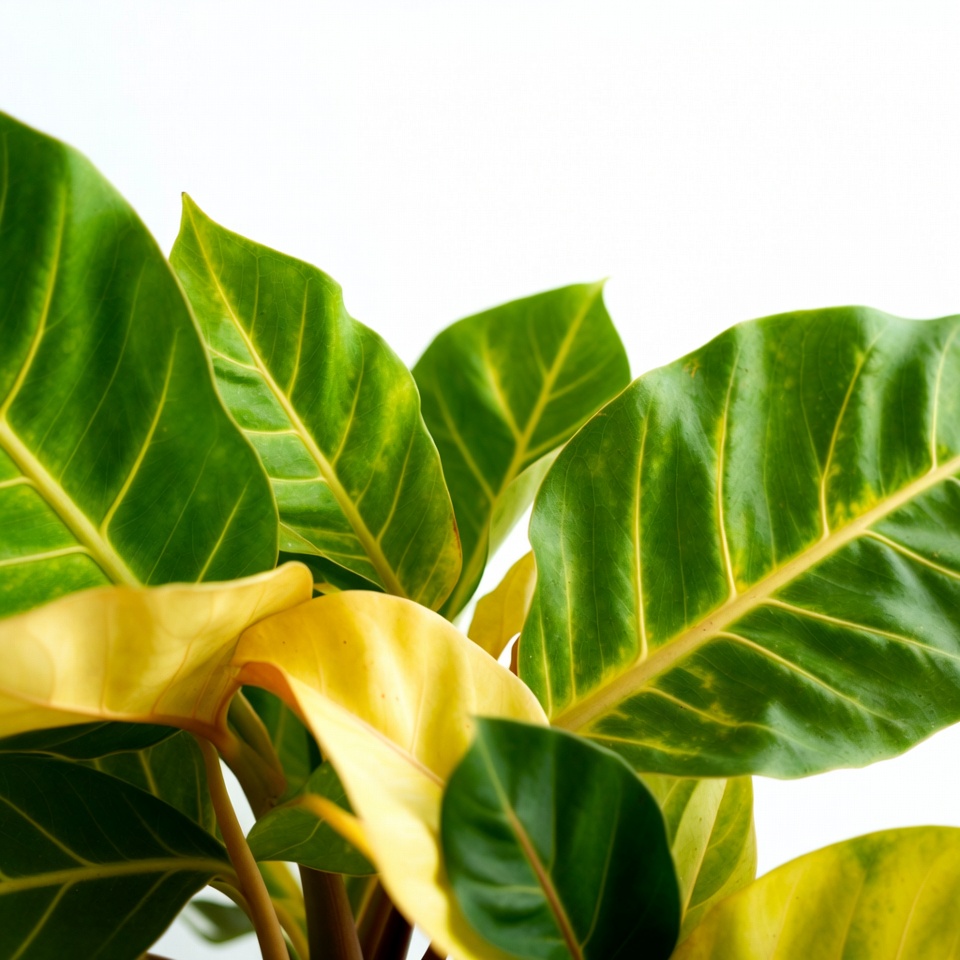 Variegated Philodendron Plant Leaves Variegated Philodendron Plant Leaves