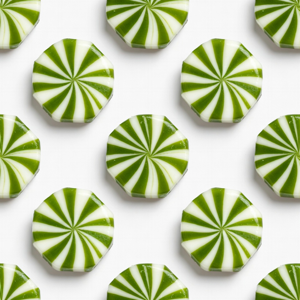Green White Swirl Candy Buttons Pattern Green White Swirl Candy Buttons Pattern