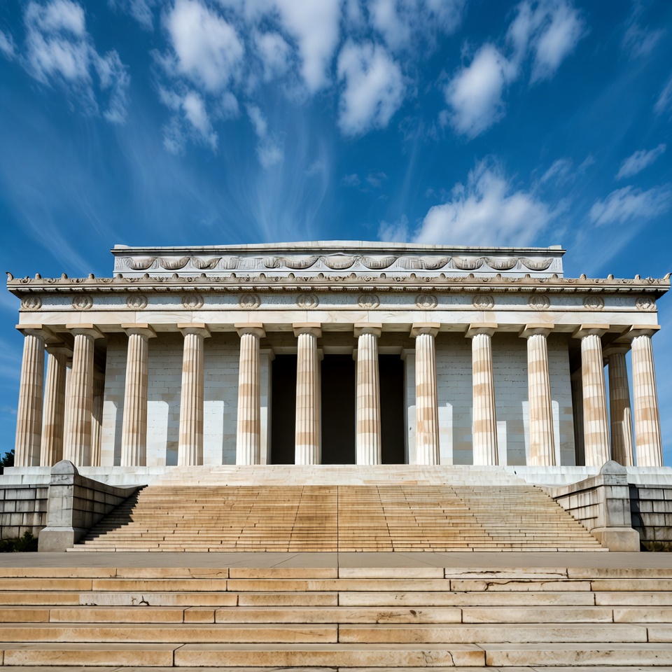 Lincoln Memorial with Columns and Steps Lincoln Memorial with Columns and Steps
