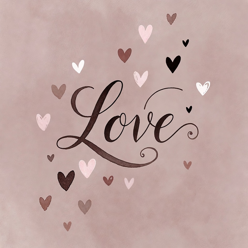 Love Text with Hearts Love Text with Hearts