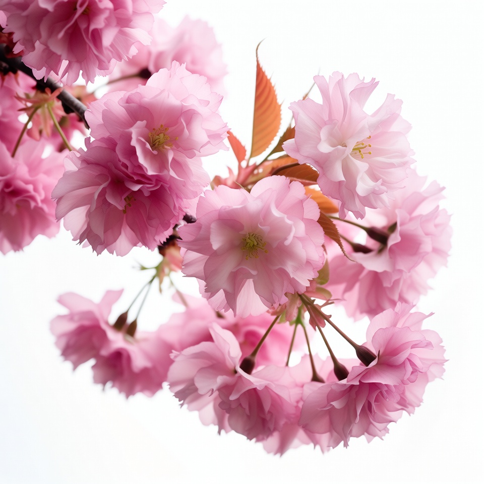 Pink Cherry Blossom Branches Pink Cherry Blossom Branches