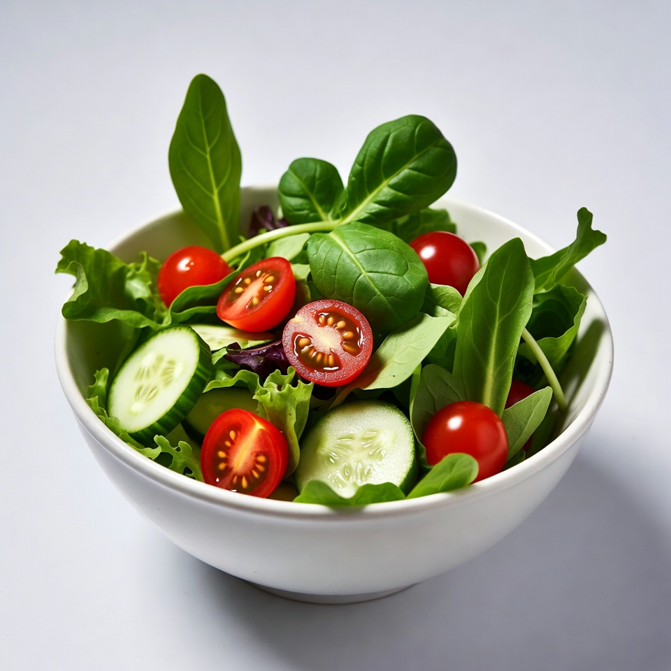 Fresh salad in white bowl Fresh salad in white bowl