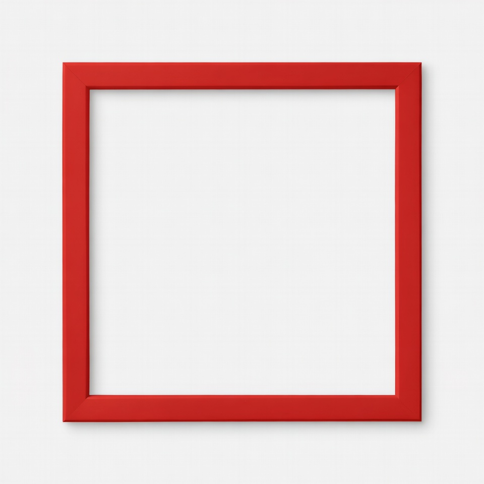 Red Picture Frame Isolated Red Picture Frame Isolated