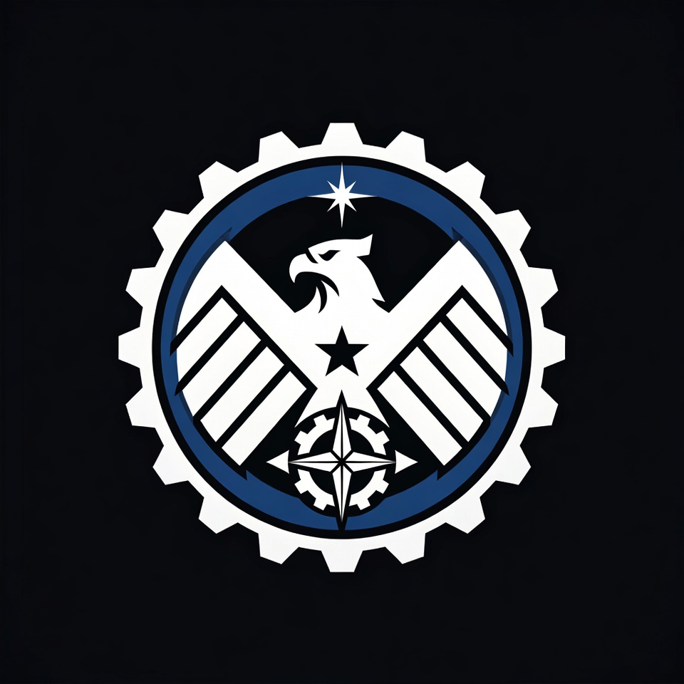 Eagle Gear Logo with Stars Eagle Gear Logo with Stars