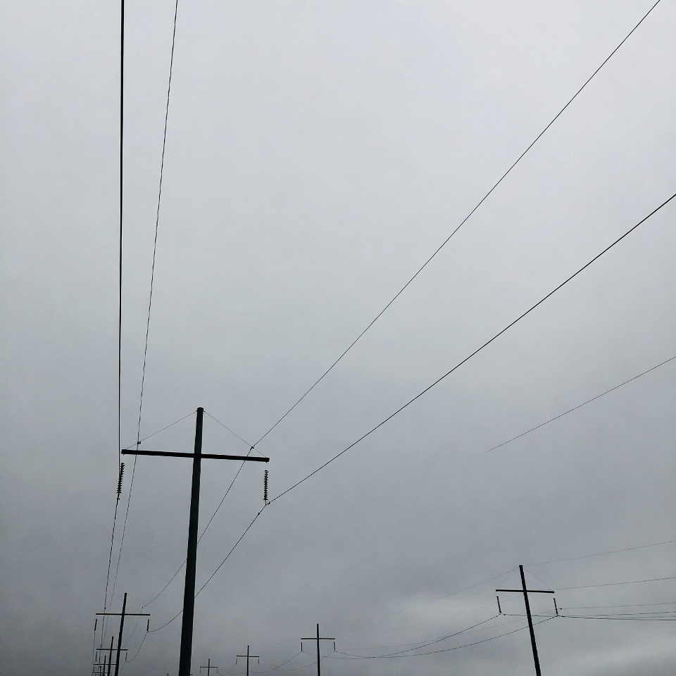 Utility poles with power lines Utility poles with power lines