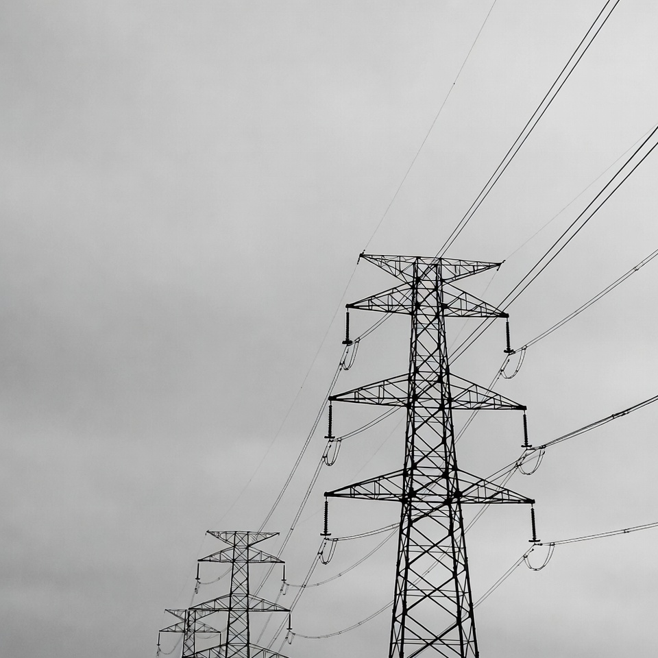 Electricity Pylons with Power Lines Electricity Pylons with Power Lines