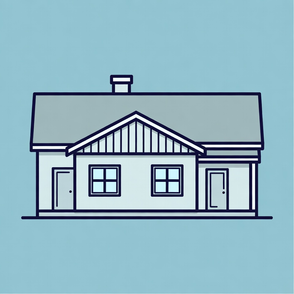 Line Art House Illustration Line Art House Illustration