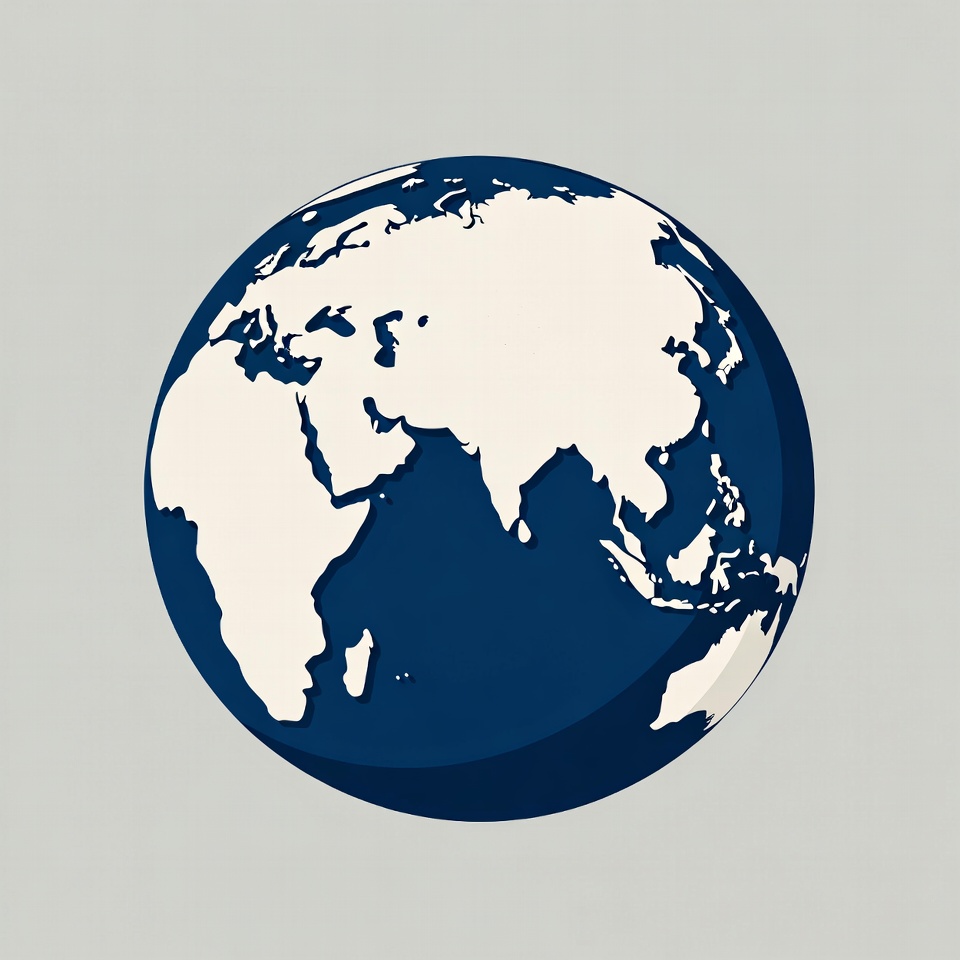 Earth Globe on Gray Background Earth Globe on Gray Background