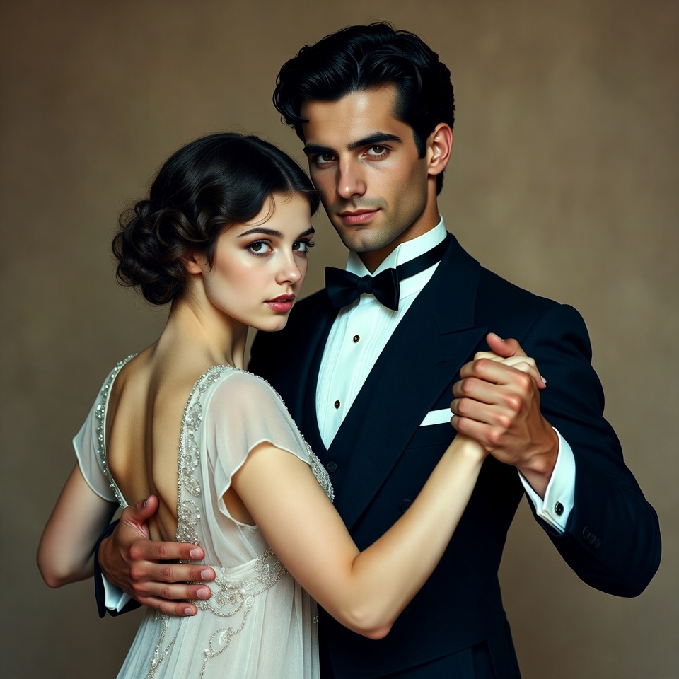 Man and woman ballroom dancing Man and woman ballroom dancing